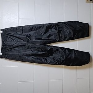 Sandy River Snowmobile Snow Pants Black Quilted Lining Pockets Zip Fly Med